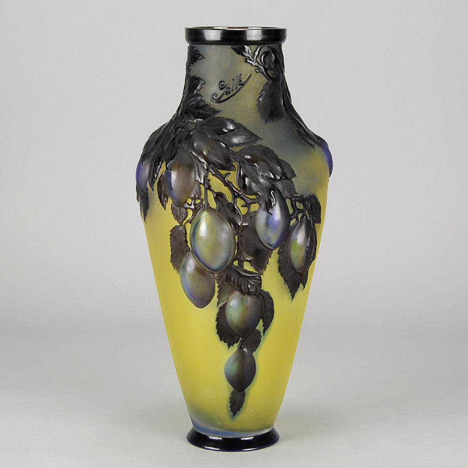 Plum Soufflé Vase by Gallé