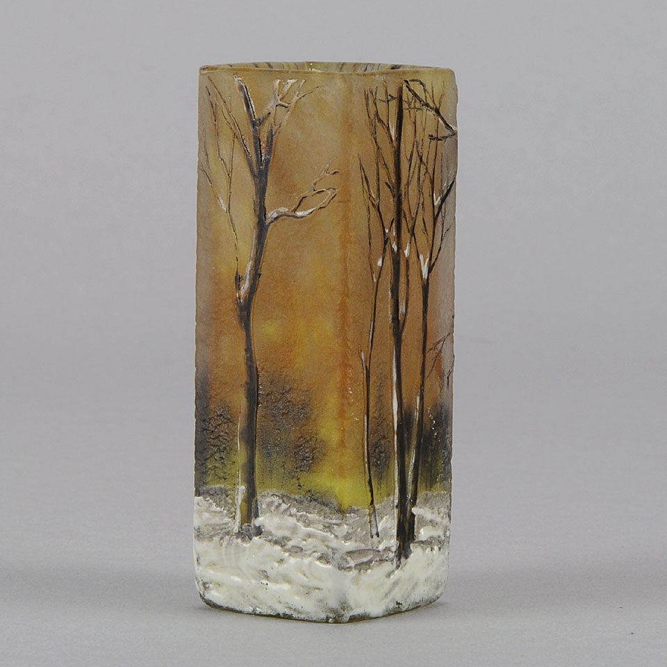 Winter Cabinet Vase by Daum Freres