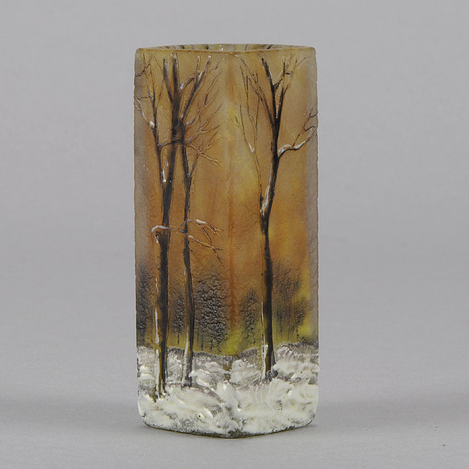 Winter Cabinet Vase by Daum Freres