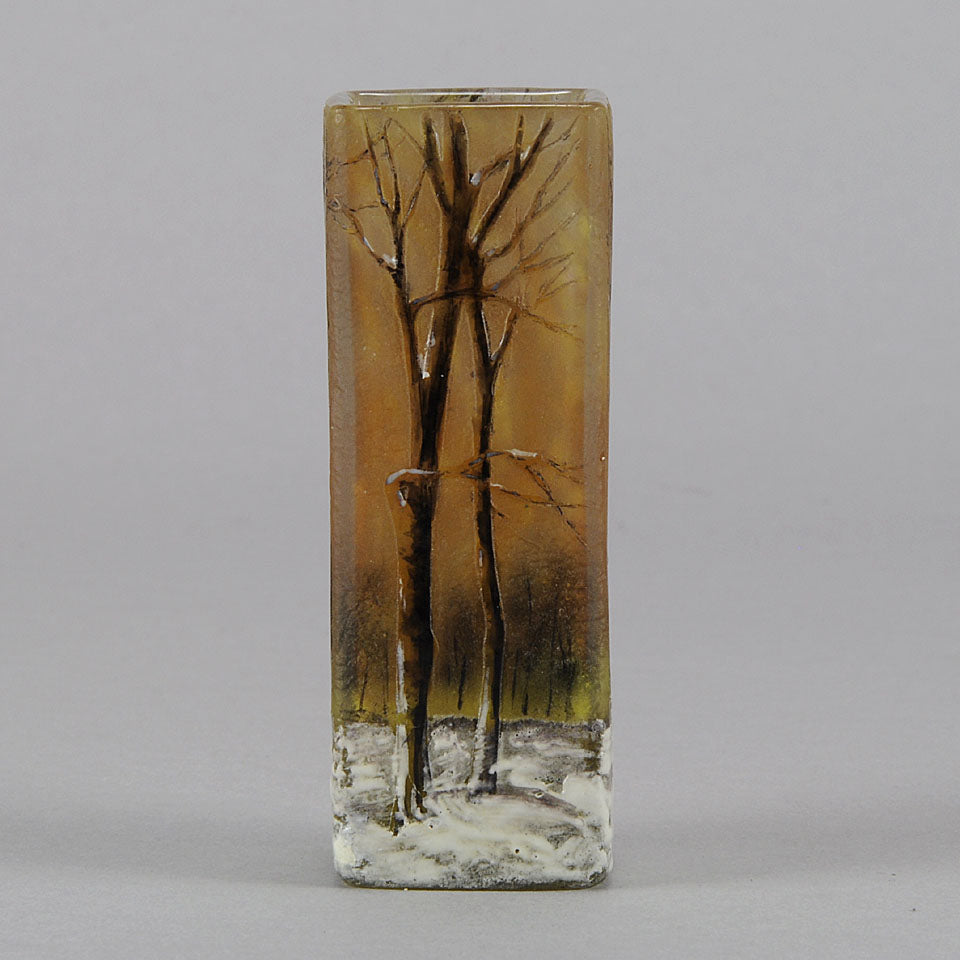 Winter Cabinet Vase by Daum Freres