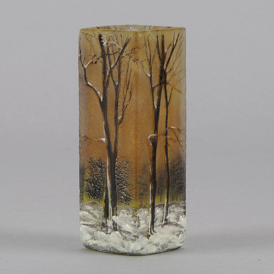 Winter Cabinet Vase by Daum Freres