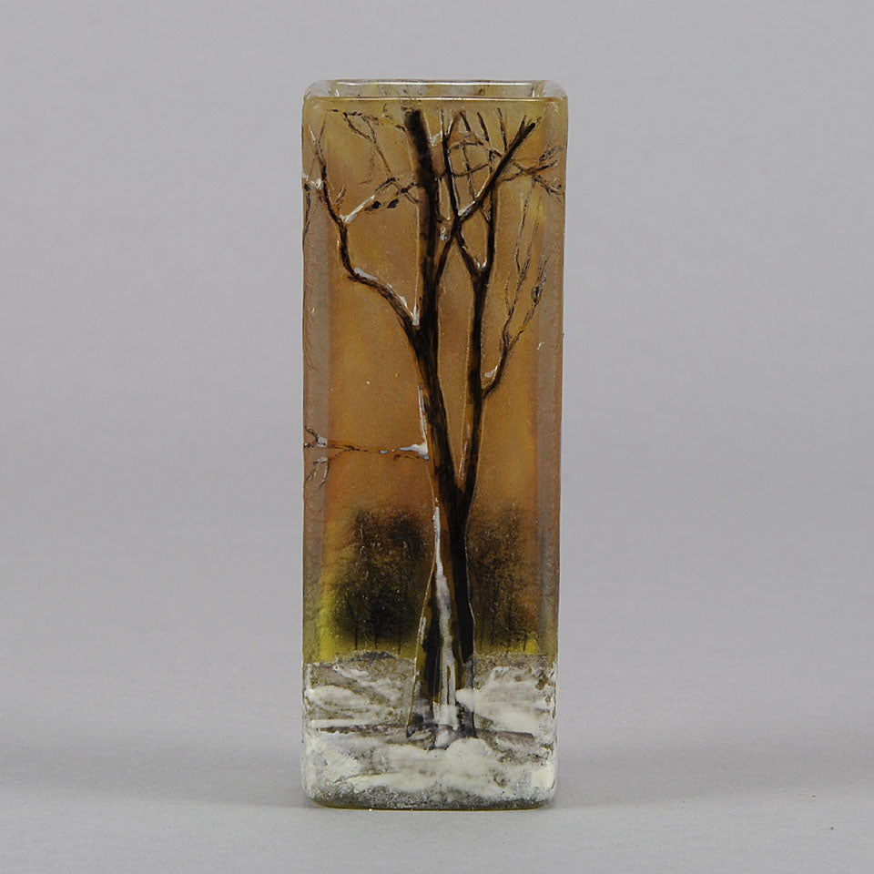 Winter Cabinet Vase by Daum Freres