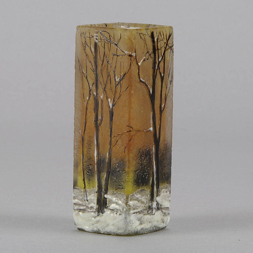 Winter Cabinet Vase by Daum Freres