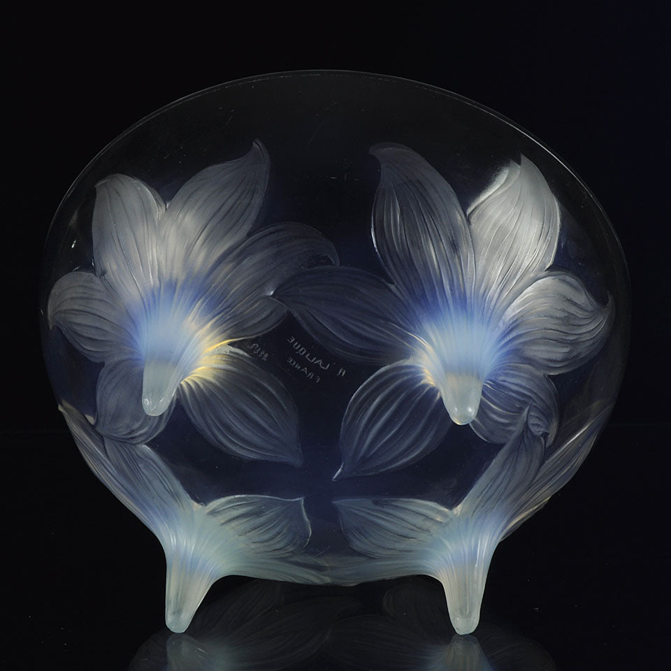 René Lalique Lys Bowl - Rene Lalique Glass - Hickmet Fine Arts