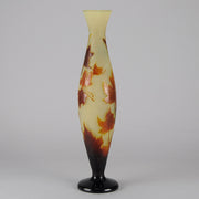 Emile Gallé, Red Leaf Vase