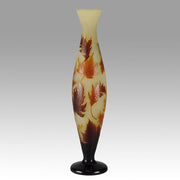 Emile Gallé, Red Leaf Vase