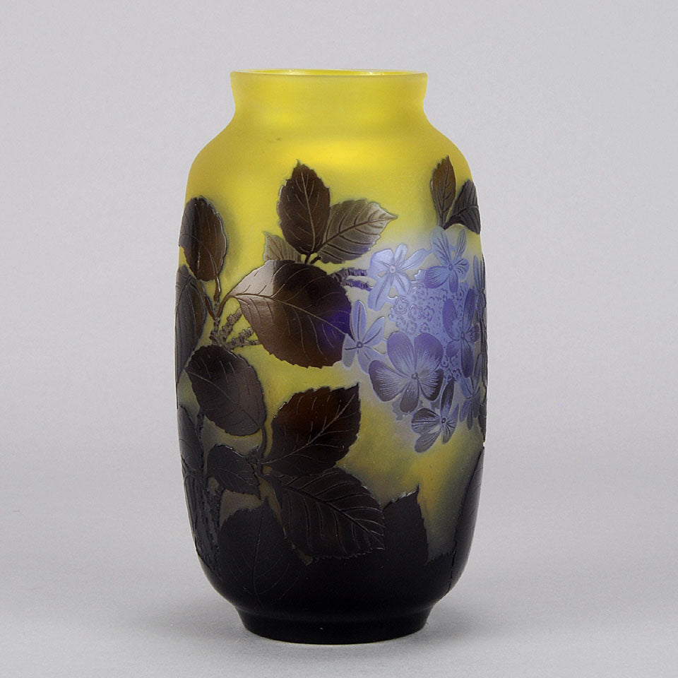 Emile Gallé, Blue Flower Vase