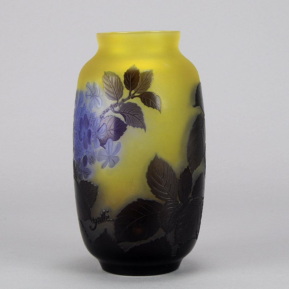 Emile Gallé, Blue Flower Vase