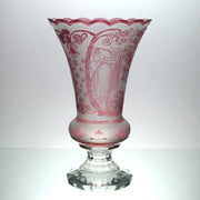 Czech Glass Mucha Vase