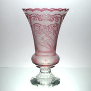 Czech Glass Mucha Vase