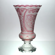 Czech Glass Mucha Vase