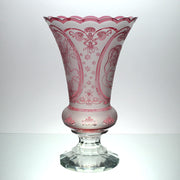 Czech Glass Mucha Vase