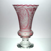 Czech Glass Mucha Vase