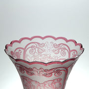 Czech Glass Mucha Vase