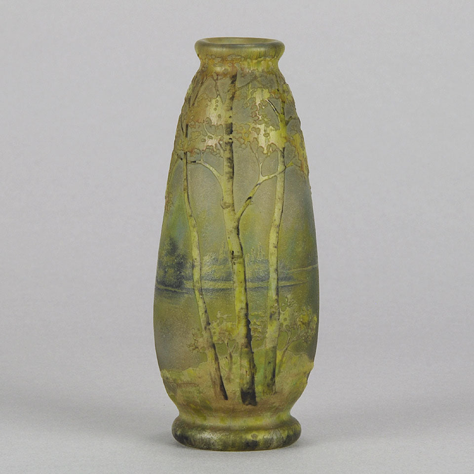 Summer Landscape Vase by Daum Freres