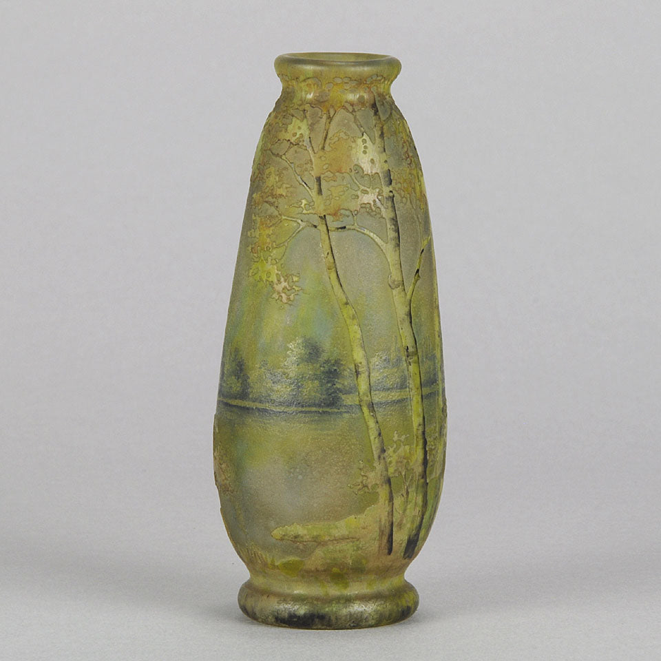 Summer Landscape Vase by Daum Freres