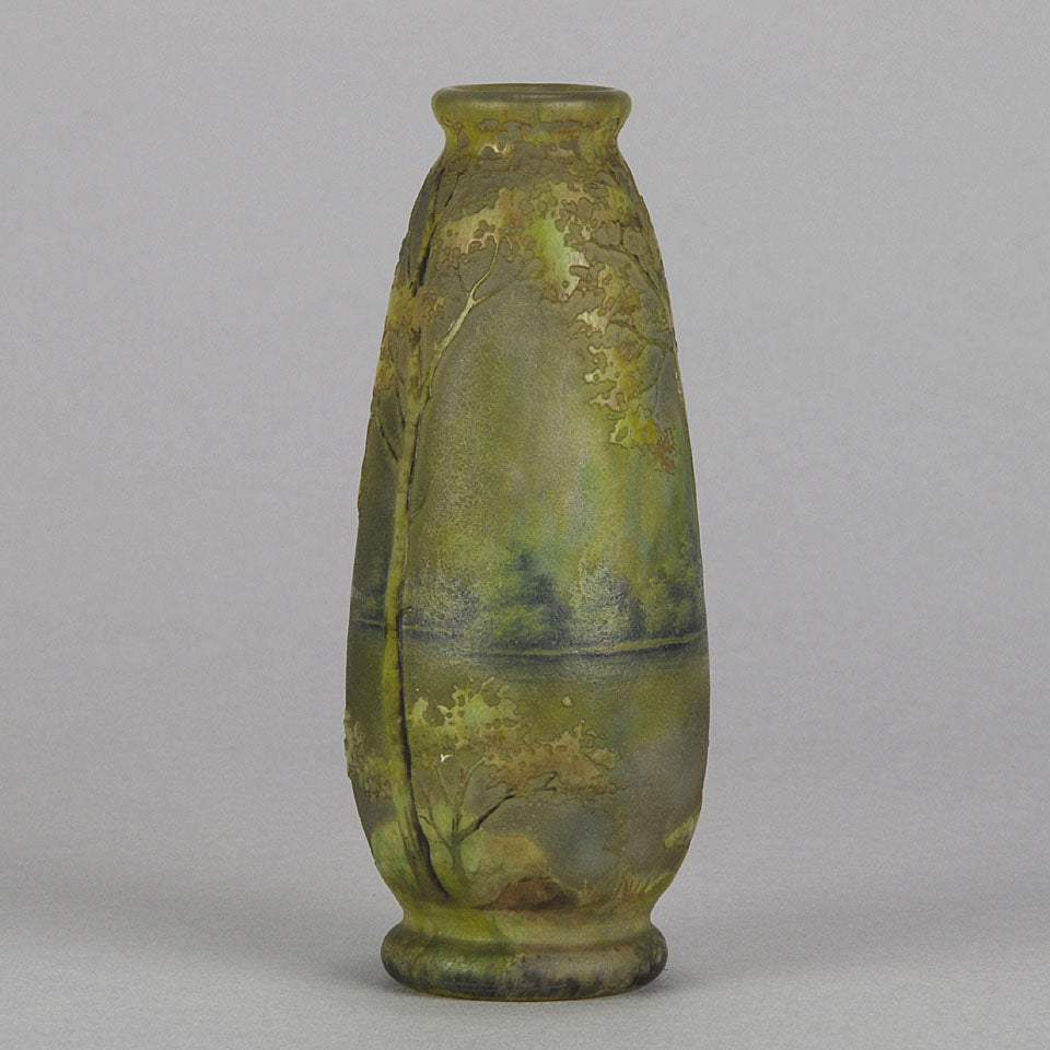Summer Landscape Vase by Daum Freres