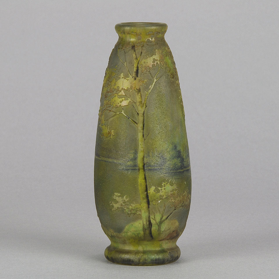 Summer Landscape Vase by Daum Freres