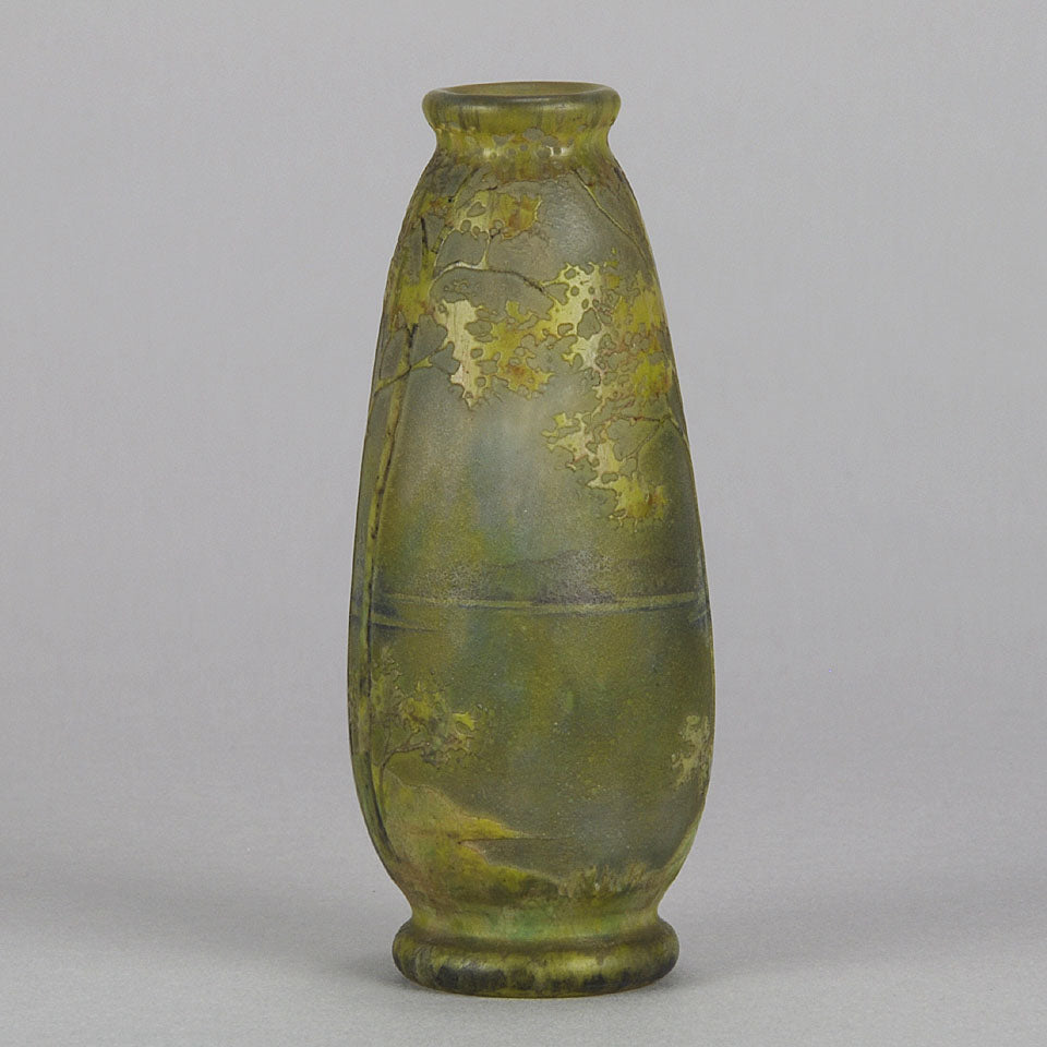 Summer Landscape Vase by Daum Freres