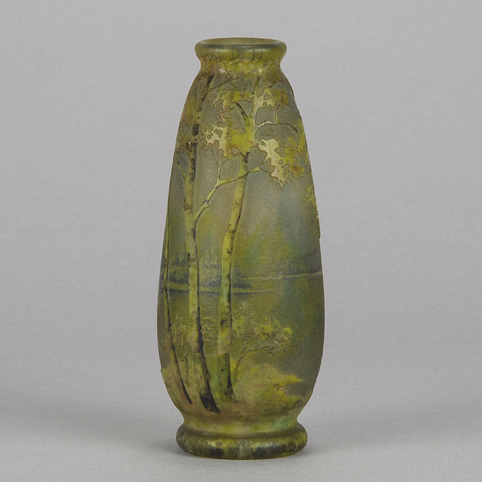 Summer Landscape Vase by Daum Freres