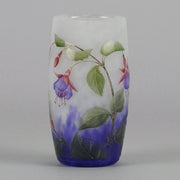 Fuschia Cameo Vase by Daum Freres