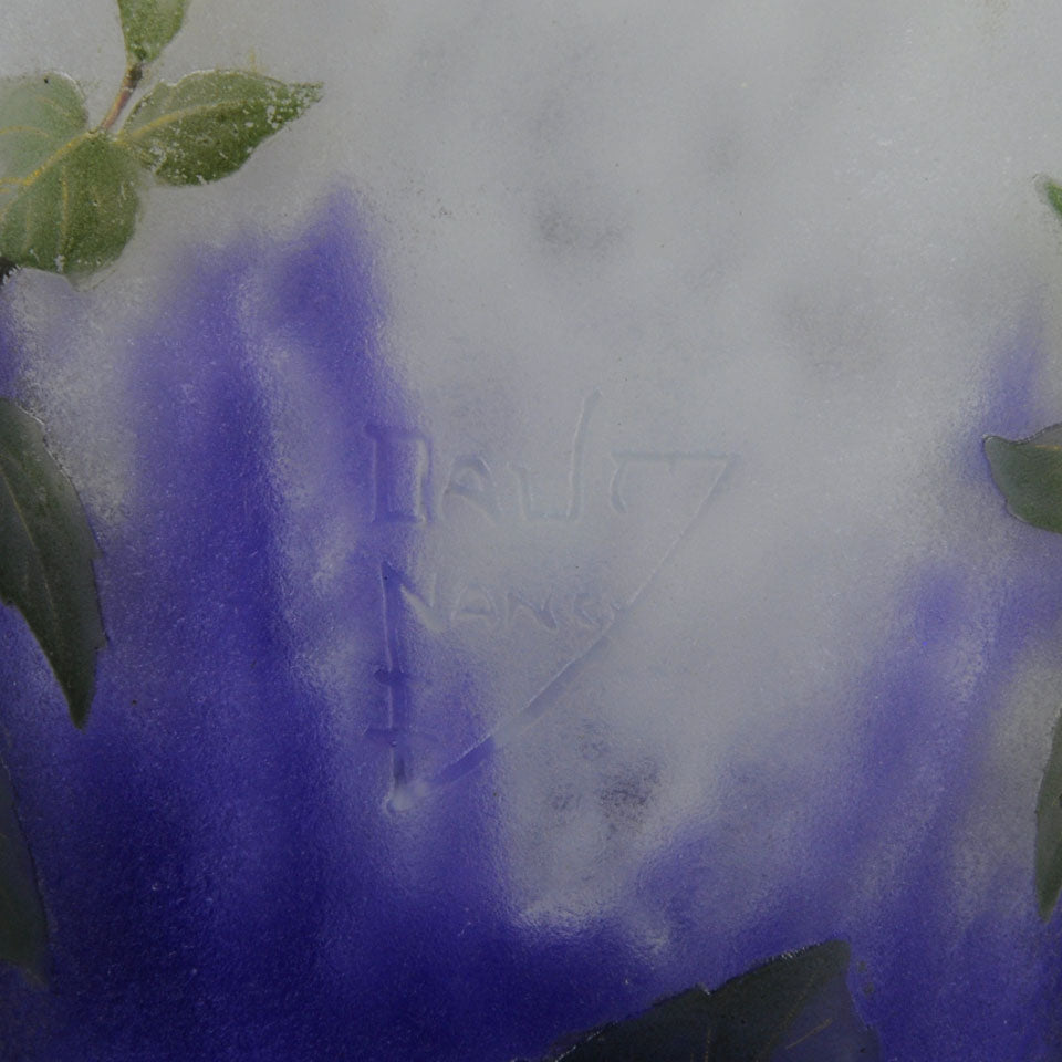 Fuschia Cameo Vase by Daum Freres