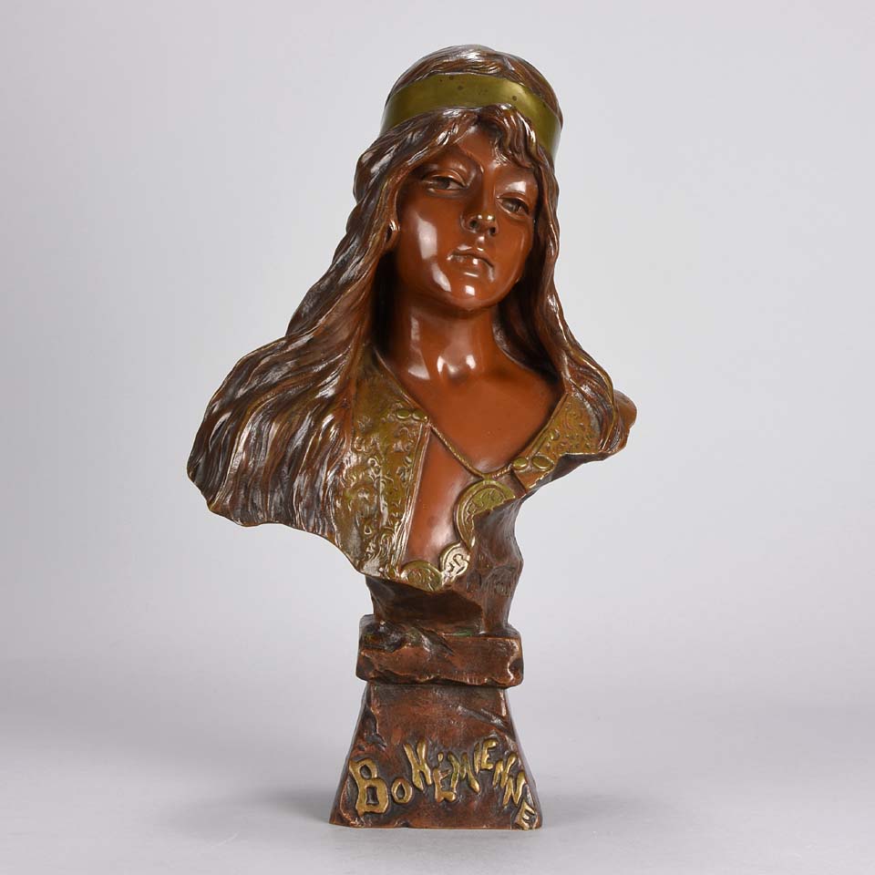 Villanis Bohemienne Bronze Bust